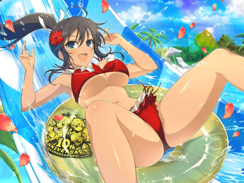 asuka and homura (senran kagura and 2 more) drawn by yaegashi_nan