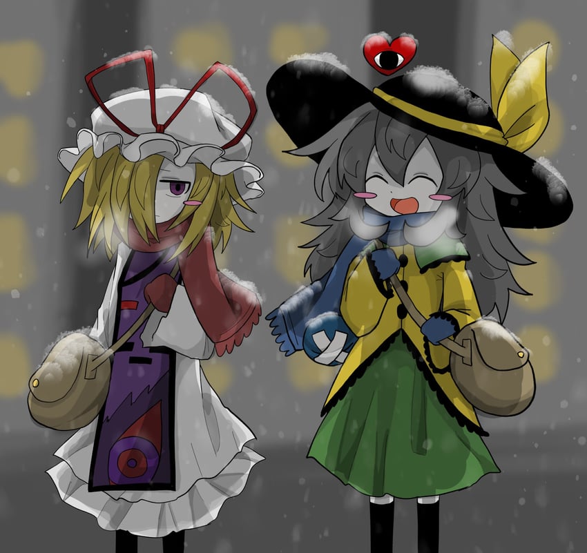 komeiji koishi and yakumo yukari (touhou and 1 more) drawn by zunusama