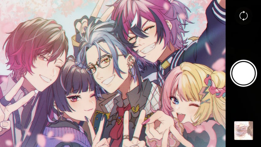 meloco kyoran, doppio dropscythe, kotoka torahime, ver vermillion, and hex haywire (nijisanji and 1 more) drawn by kaburagi_(pnoir087)
