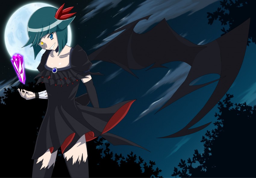 dark precure (precure and 1 more) drawn by yuguran_(specs)