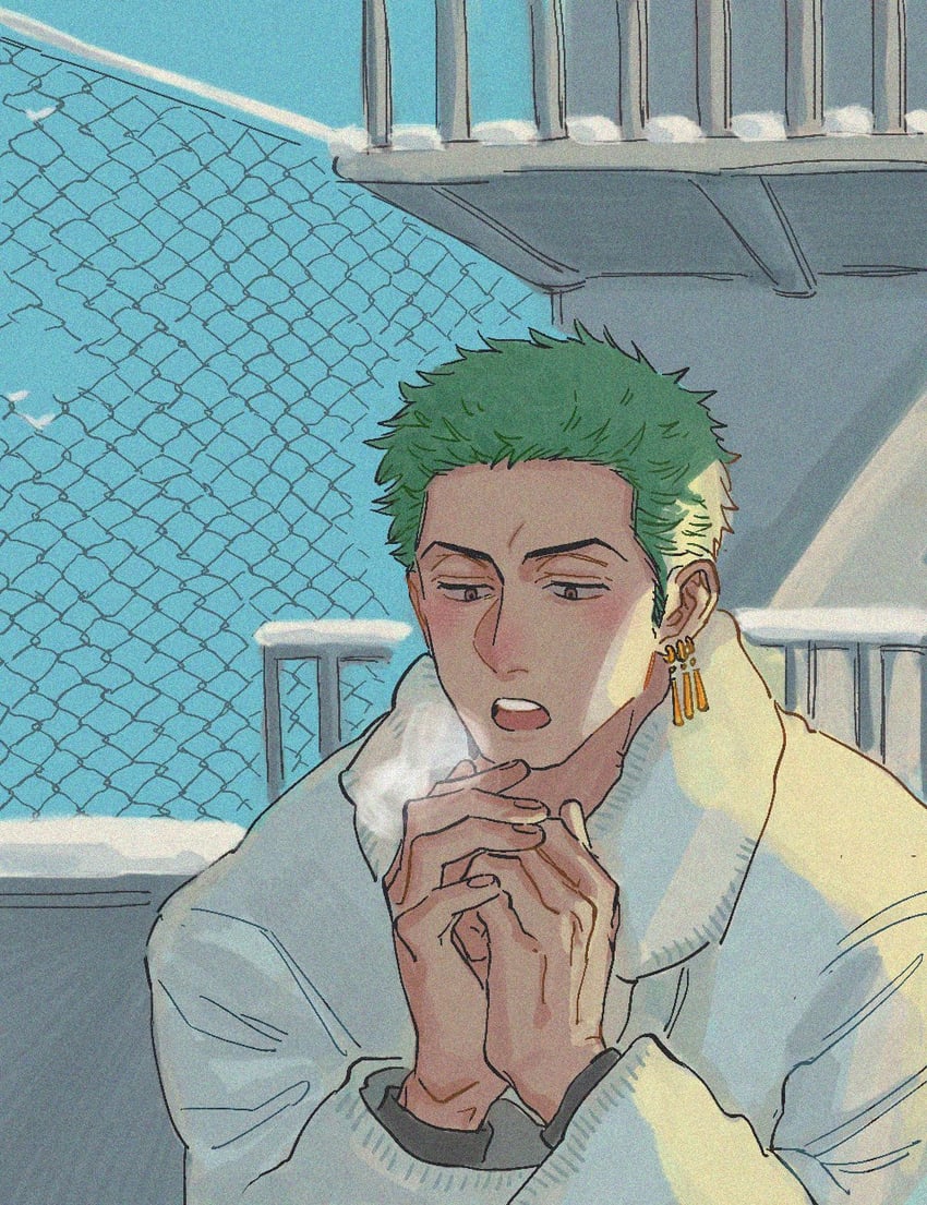 roronoa zoro (one piece) drawn by errrrrliao_ge_ai