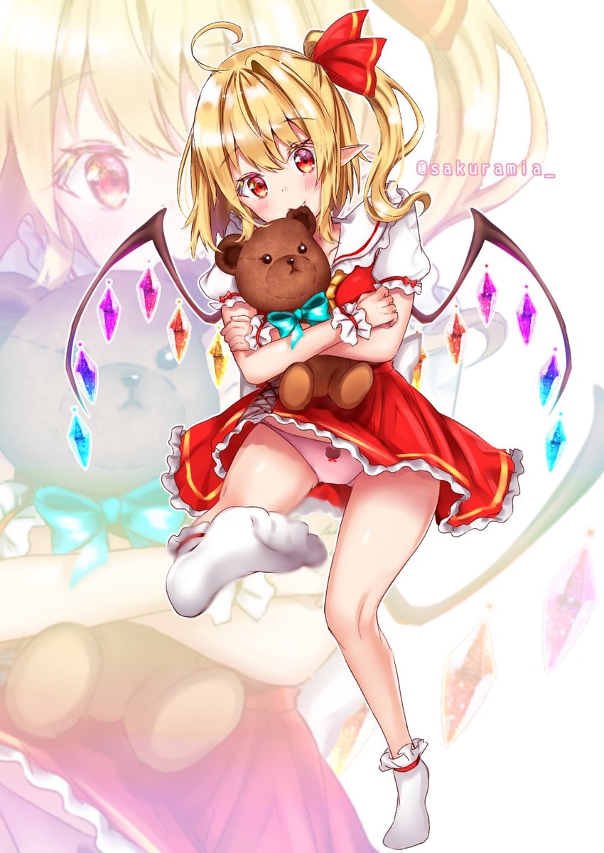 flandre scarlet (touhou and 1 more) drawn by sakuramiya_nya