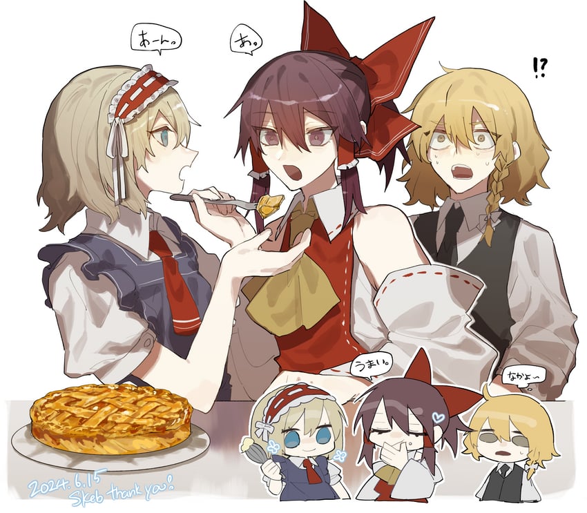 hakurei reimu, kirisame marisa, and alice margatroid (touhou) drawn by fuuga_(perv_rsity)
