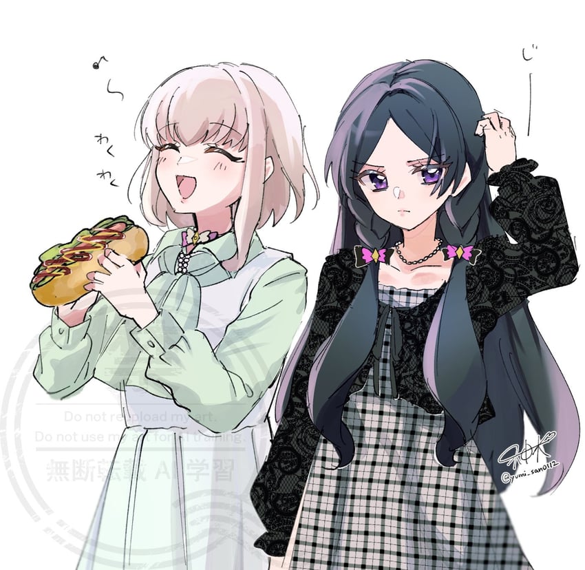 purirun and meroron (precure and 1 more) drawn by yumi_san0112