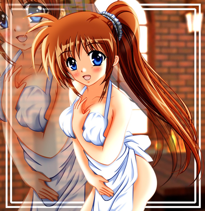takamachi nanoha (lyrical nanoha and 1 more) drawn by blackjunk