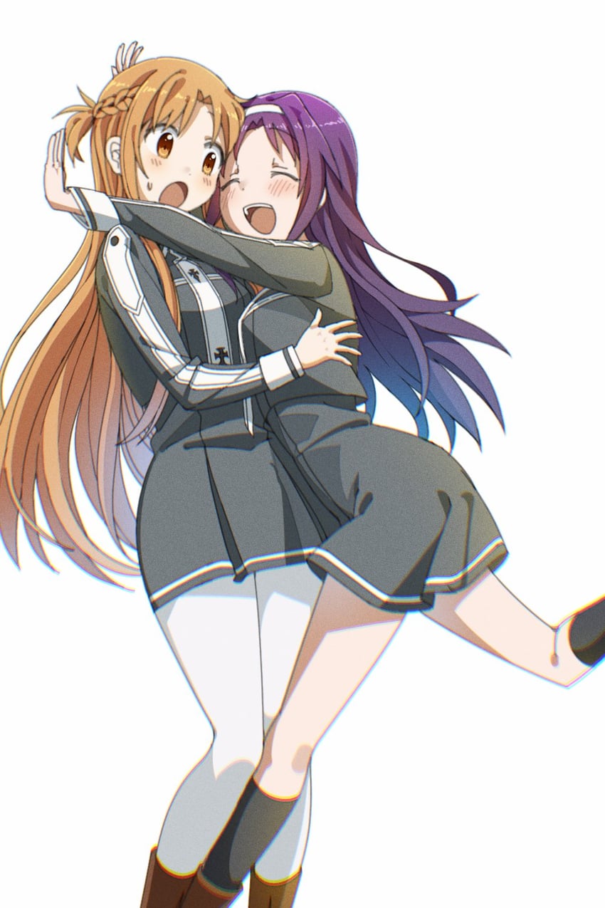 asuna and yuuki (sword art online and 1 more) drawn by wqn0930