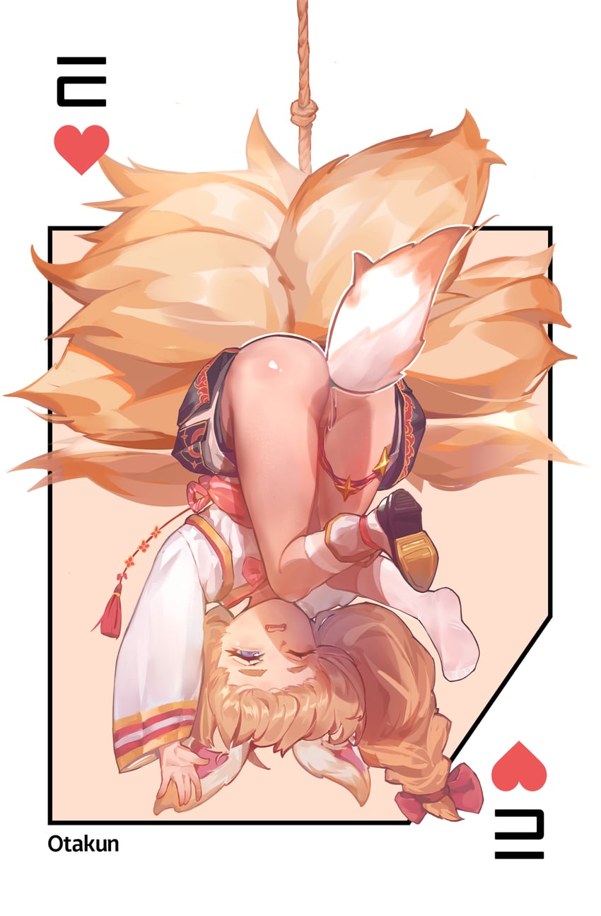 eight-tailed fox nari (guardian tales) drawn by otakun