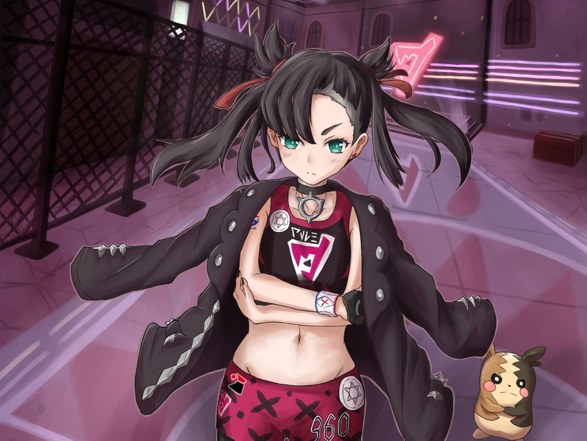 marnie and morpeko (pokemon and 1 more) drawn by arishize