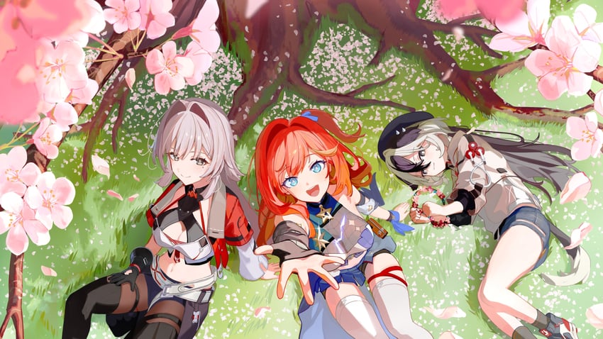 coralie 6626 planck, senadina, and erdos helia (honkai and 1 more) drawn by roena