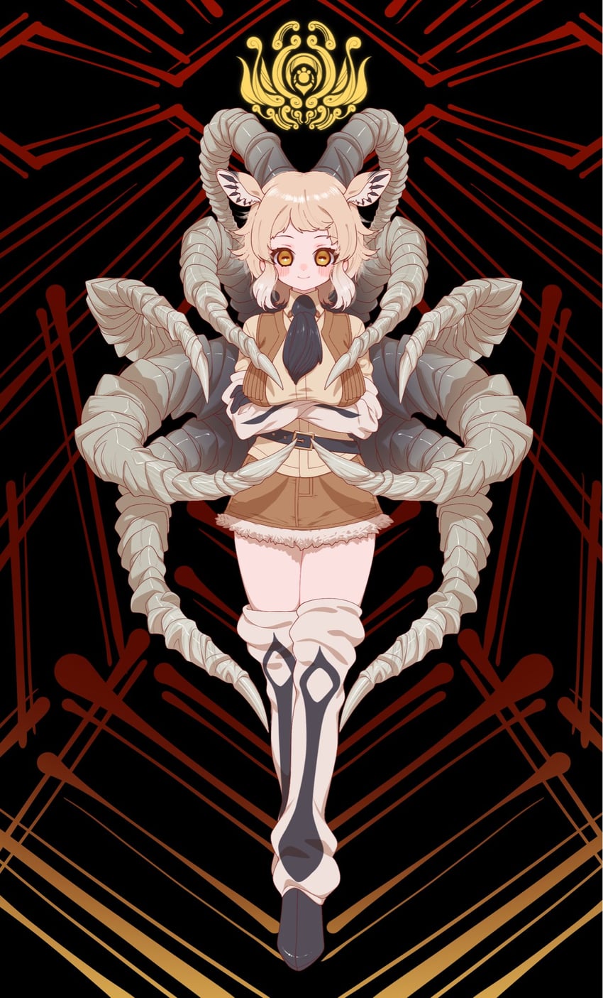 nubian ibex (kemono friends and 1 more) drawn by notora