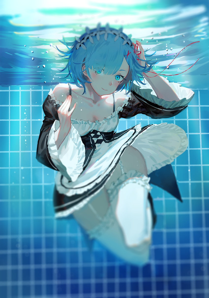 rem (re:zero kara hajimeru isekai seikatsu) drawn by hoshimawa