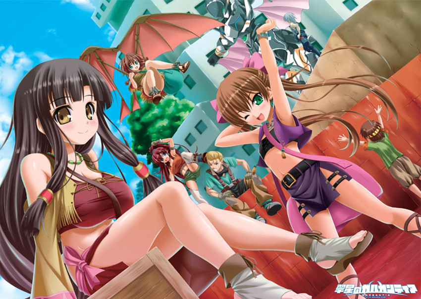 amy, bellows, saaya, ledo, melty, and 3 more (suisei no gargantia)