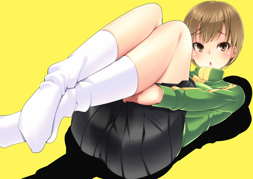 satonaka chie (persona and 1 more) drawn by amasora_taichi