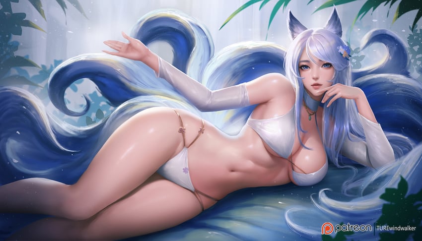 ahri (league of legends) drawn by turewindwalker