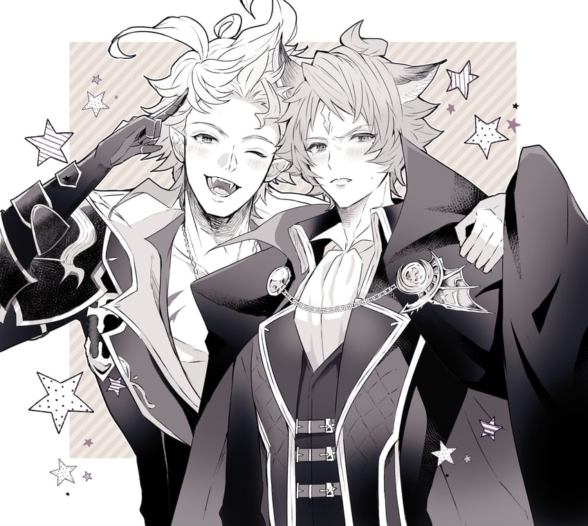 seofon, seox, suwabe jun'ichi, hiyama nobuyuki, urias, and 1 more (granblue fantasy and 1 more) drawn by g_akgumi