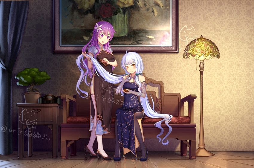 xingchen and mo qingxian (vocaloid and 2 more) drawn by dongqing_zaozigao