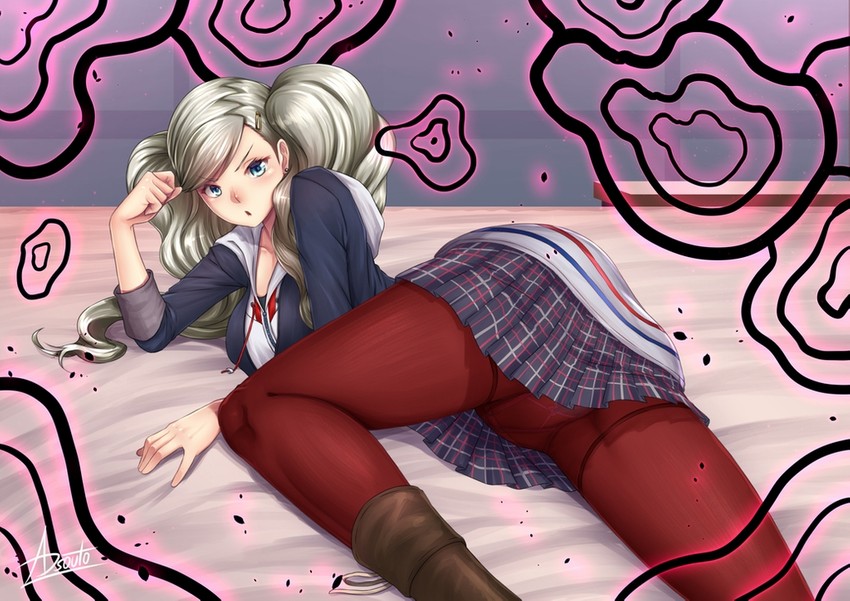 takamaki anne (persona and 1 more) drawn by adsouto