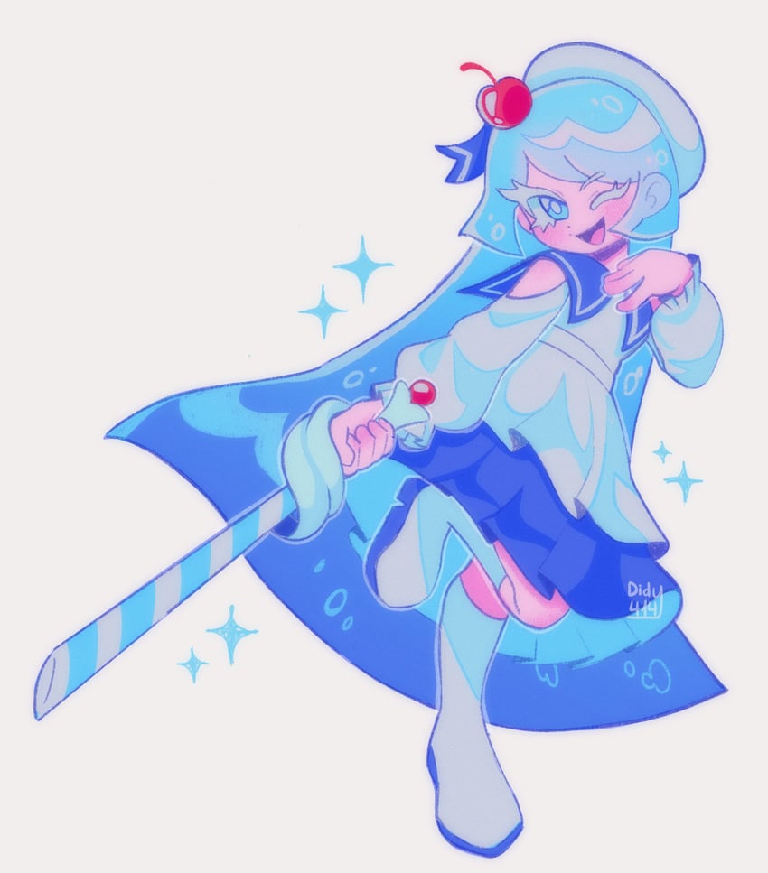 cream soda cookie (cookie run and 1 more) drawn by didy414