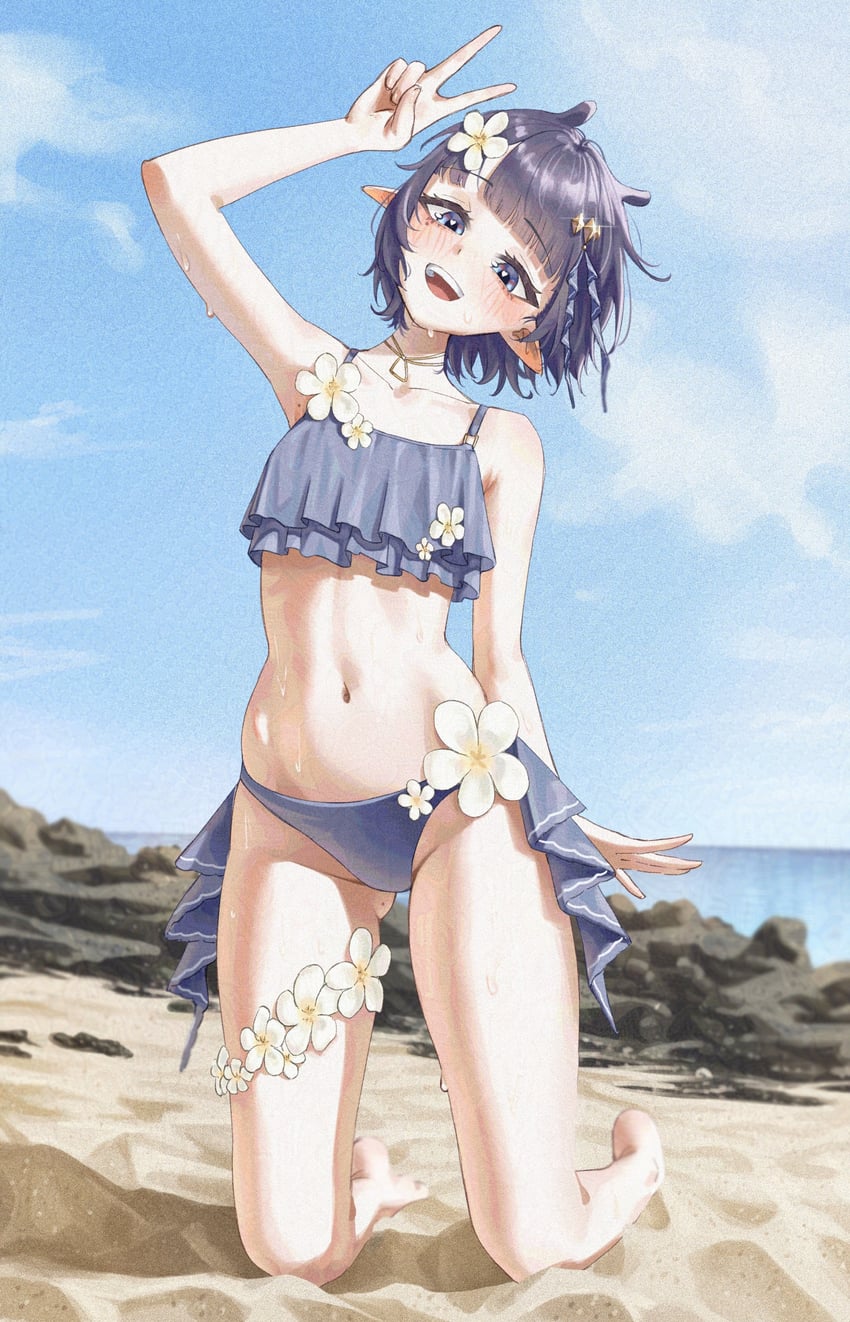 ninomae ina'nis (hololive and 1 more) drawn by samukzz