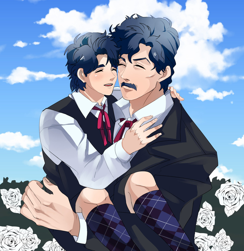 jonathan joestar and george joestar (jojo no kimyou na bouken and 1 more) drawn by kyykttk