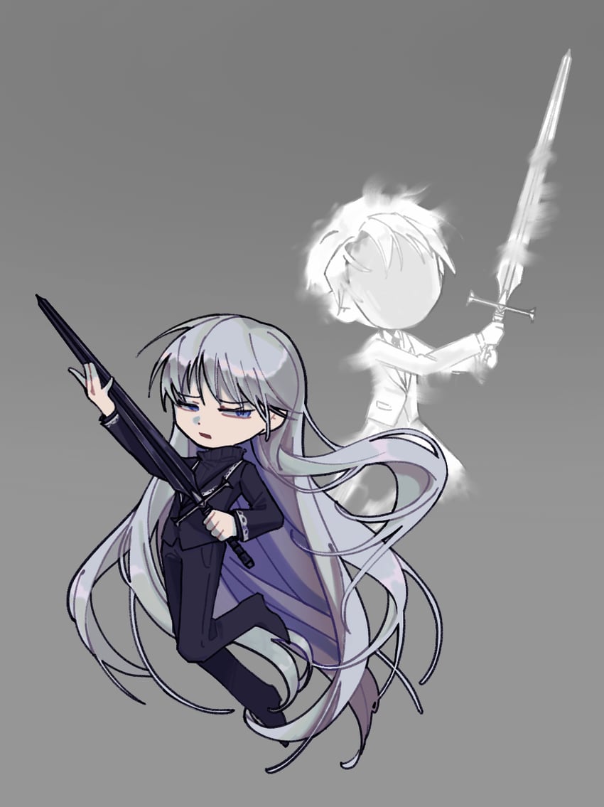 roland and angelica (project moon and 1 more) drawn by feixu_(ruin)