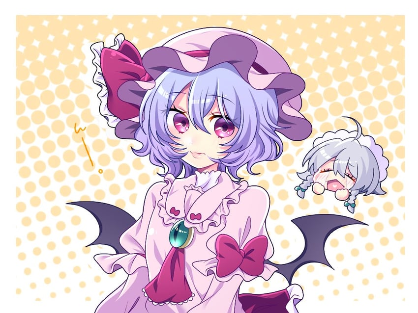 remilia scarlet and izayoi sakuya (touhou) drawn by tsugomori_(remilia0398)