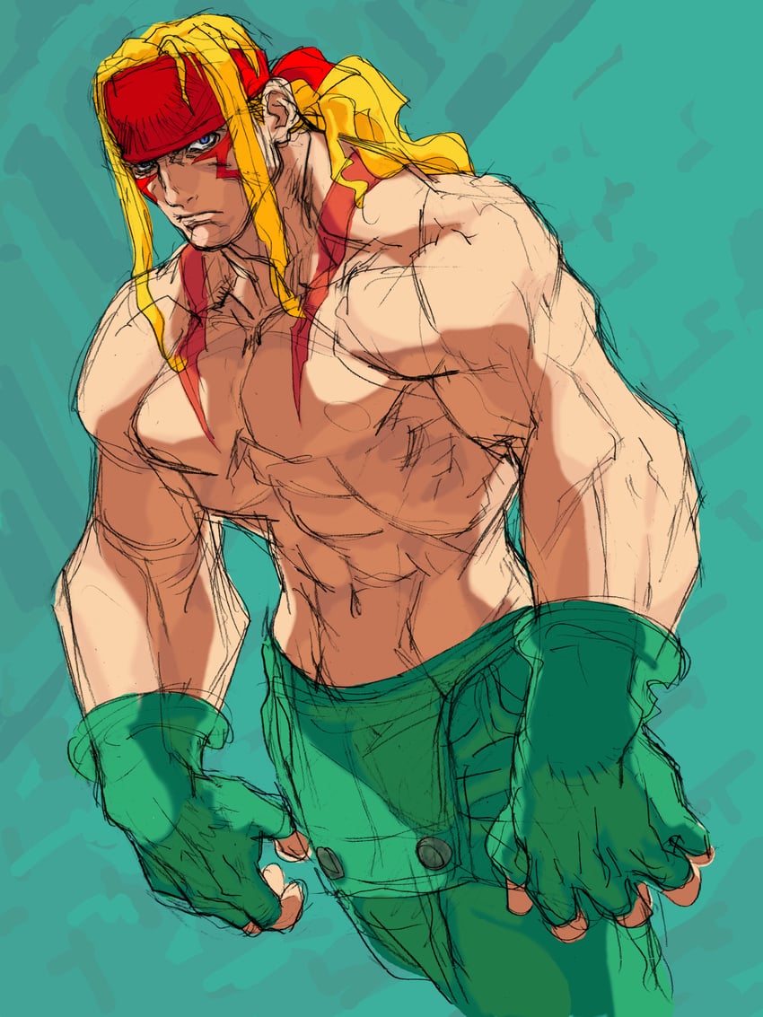 alex (street fighter and 1 more) drawn by nishimura_kinu