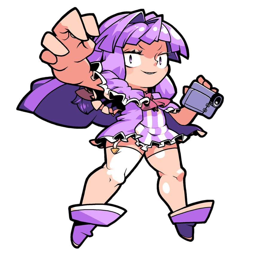 patchouli knowledge and taisa (touhou and 1 more) drawn by tonchamon_san