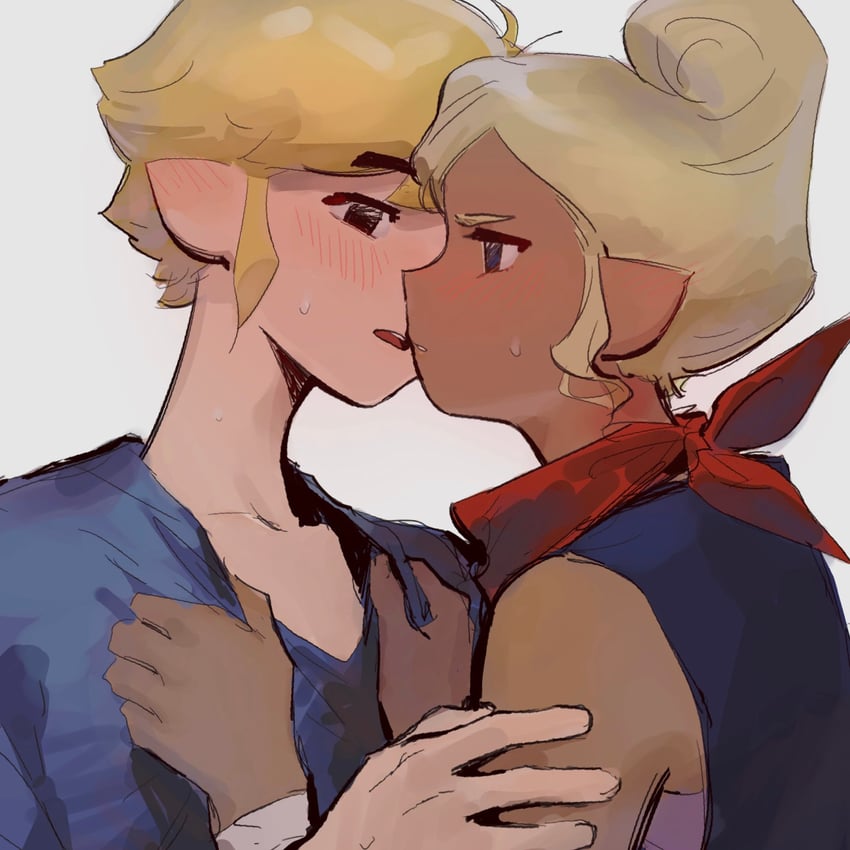 link, toon link, and tetra (the legend of zelda and 1 more) drawn by senzo6700