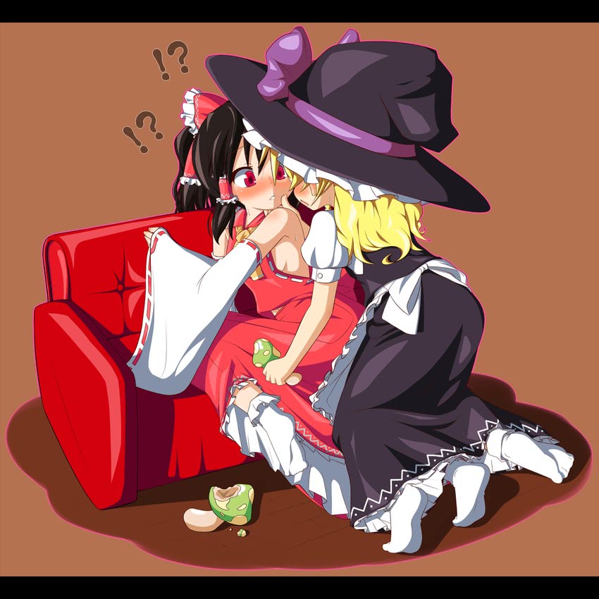 hakurei reimu and kirisame marisa (touhou) drawn by umumu_(pilcre)