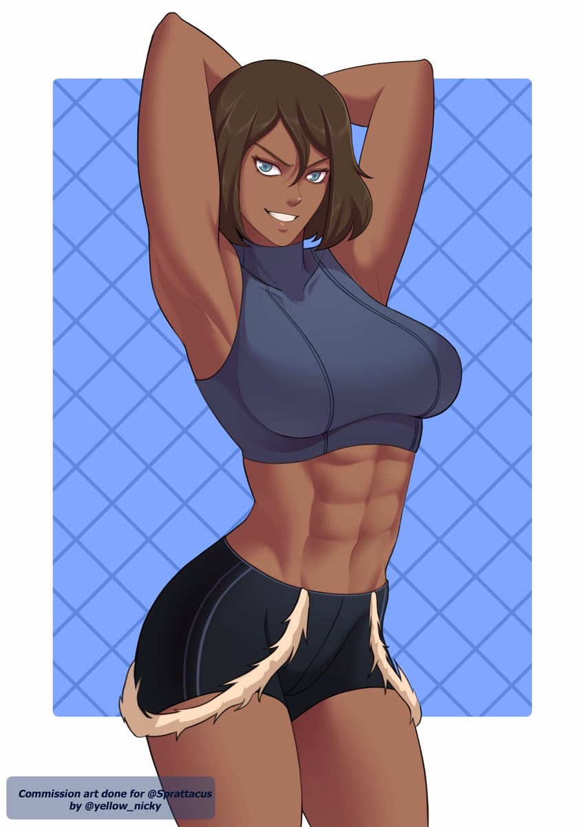 korra (avatar legends and 1 more) drawn by yellow_nicky