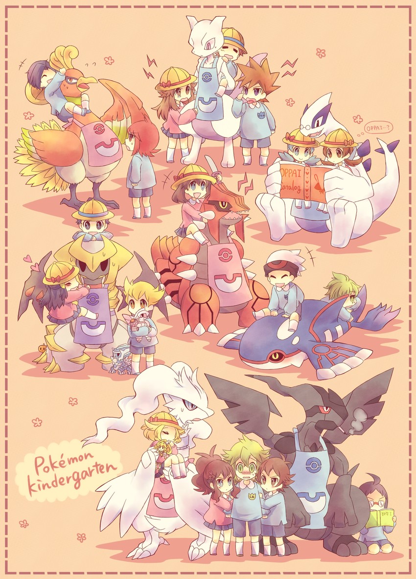 dawn, may, hilda, red, ethan, and 25 more (pokemon and 8 more) drawn by kabocha_torute
