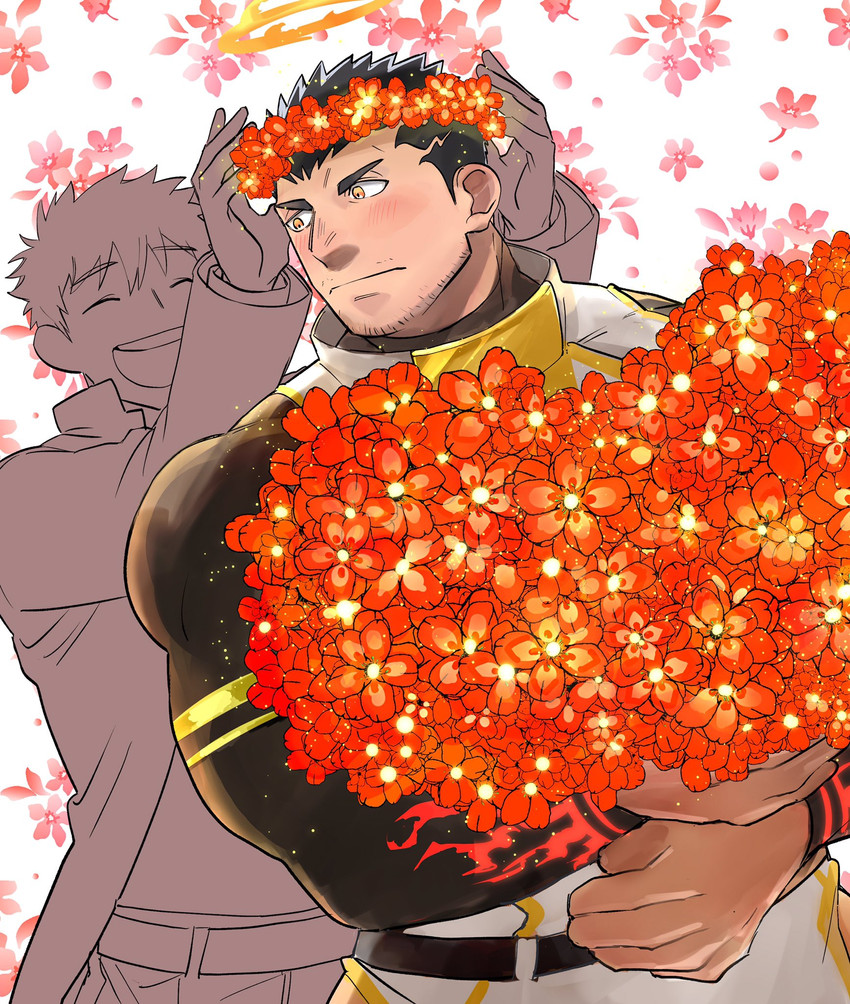 zabaniyya and protagonist 4 (tokyo afterschool summoners) drawn by asahi_(zabaniyan)