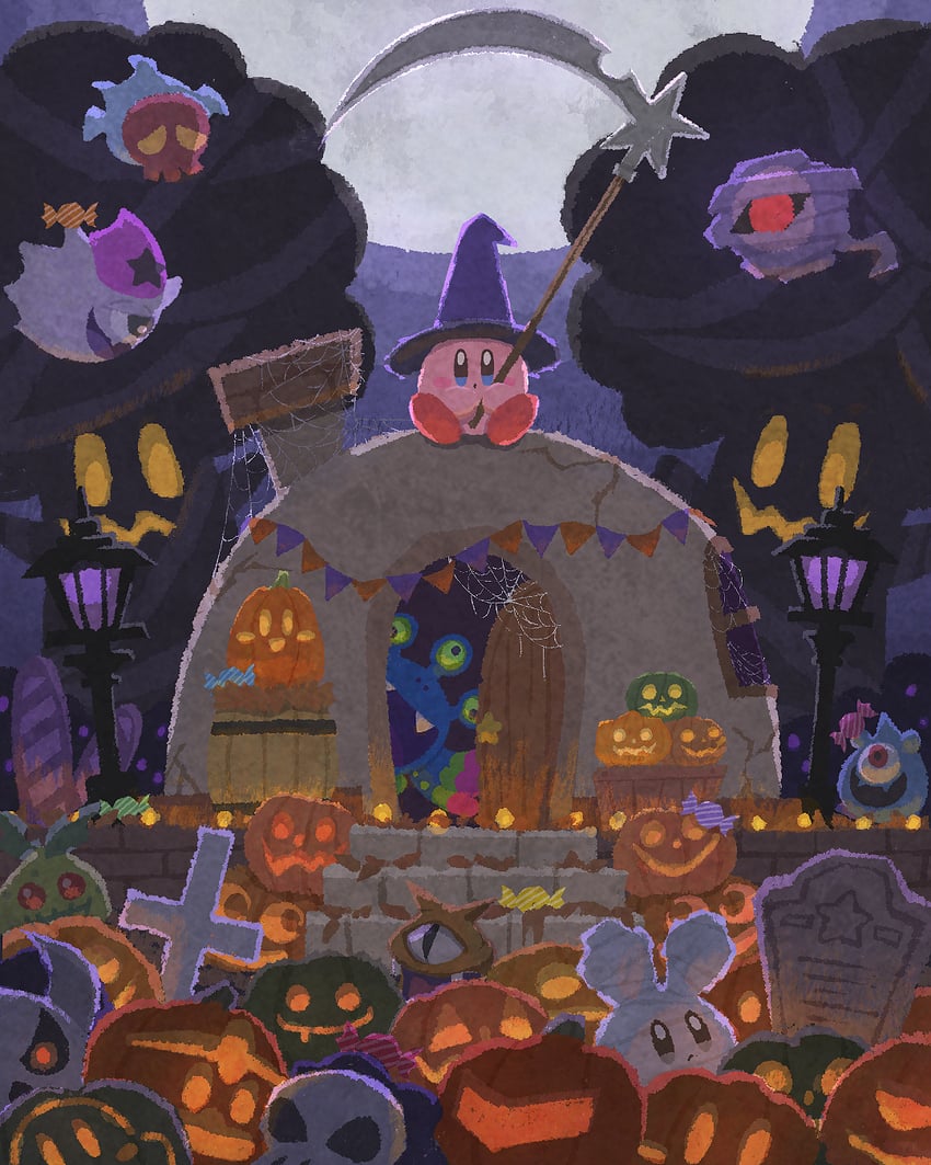 kirby, meta knight, waddle dee, king dedede, gooey, and 11 more (kirby) drawn by miclot
