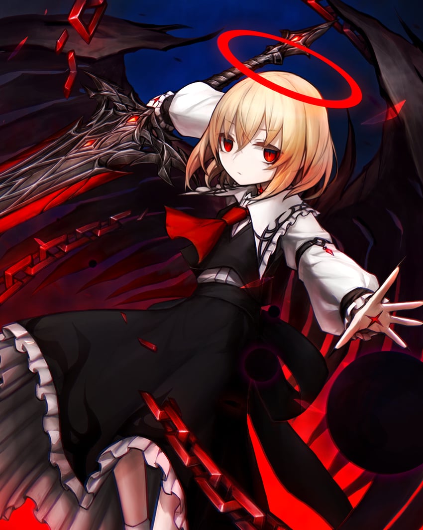 rumia and ex-rumia (touhou) drawn by spark621