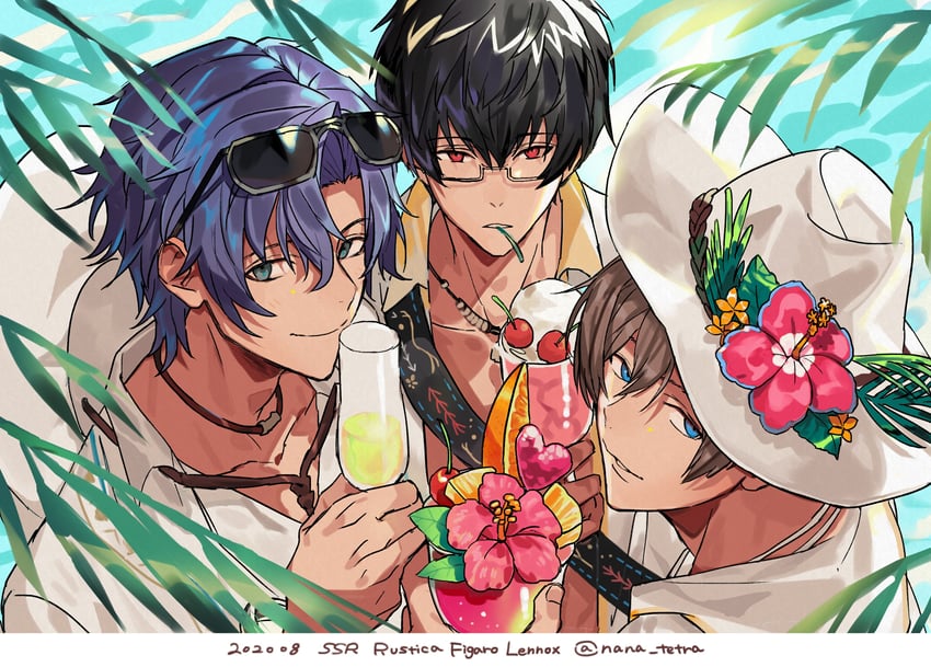 figaro garcia, rustica ferch, and lennox ram (mahoutsukai no yakusoku) drawn by nana_tetra