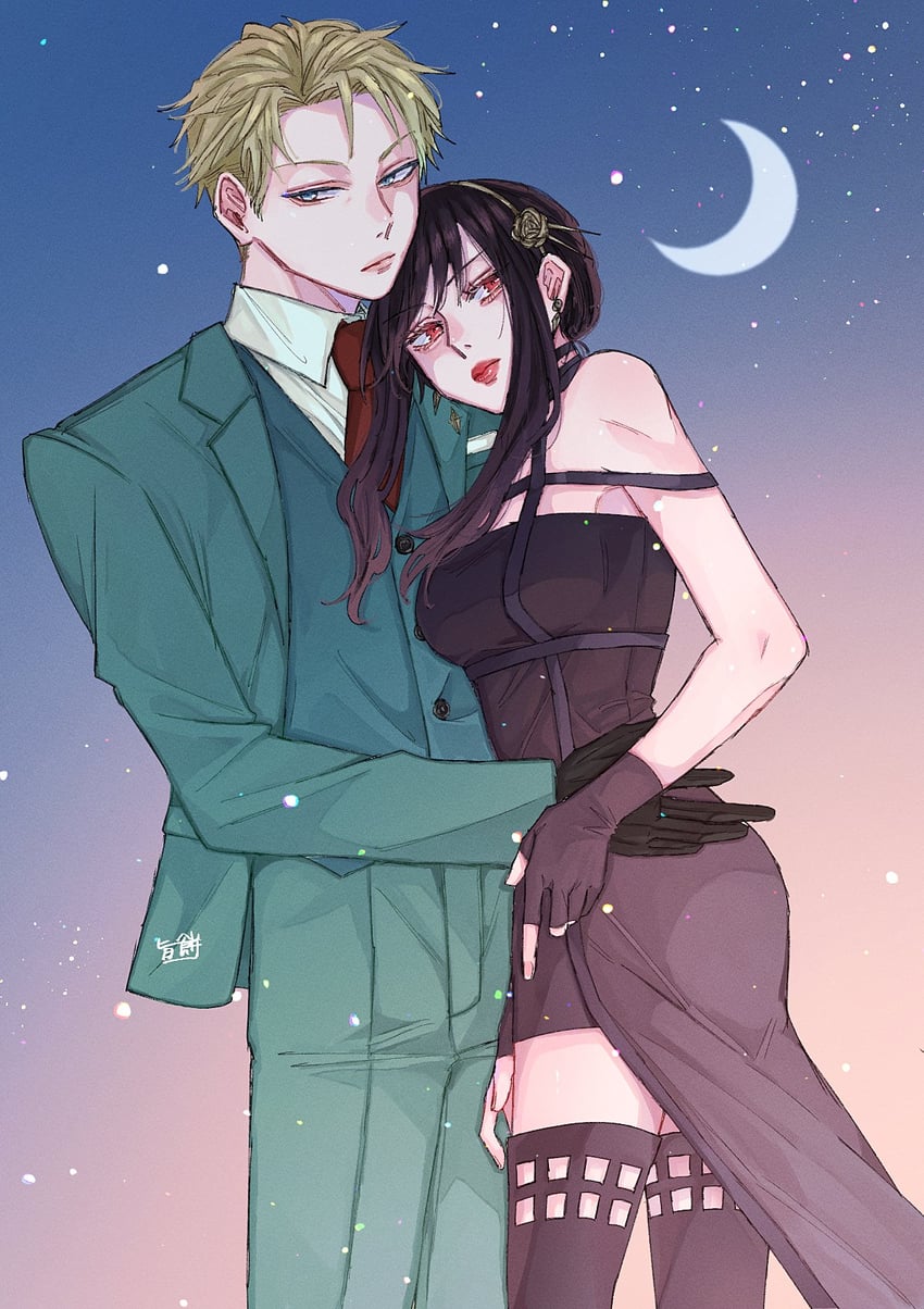 yor briar and twilight (spy x family) drawn by moccimoccio