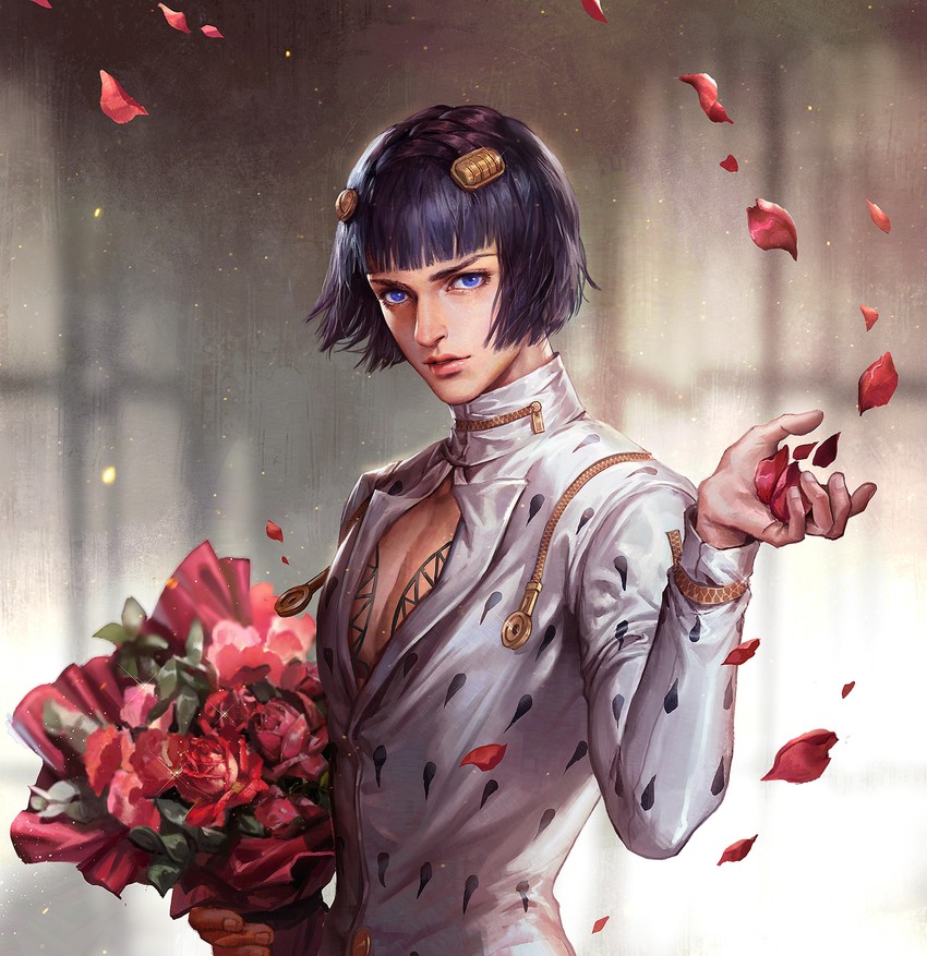 bruno bucciarati (jojo no kimyou na bouken and 1 more) drawn by kdash