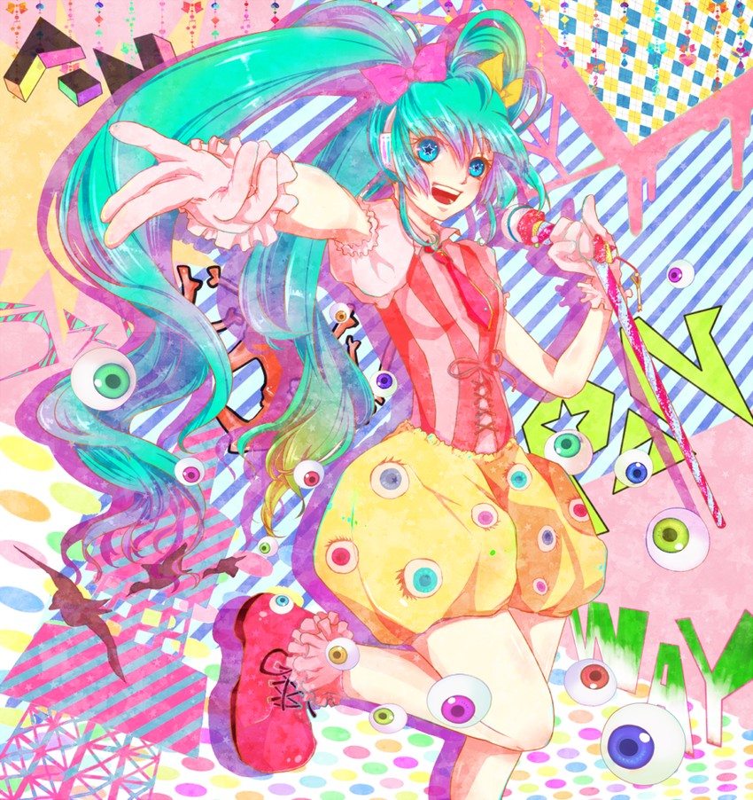 hatsune miku and kyary pamyu pamyu (vocaloid and 1 more) drawn by arupyon