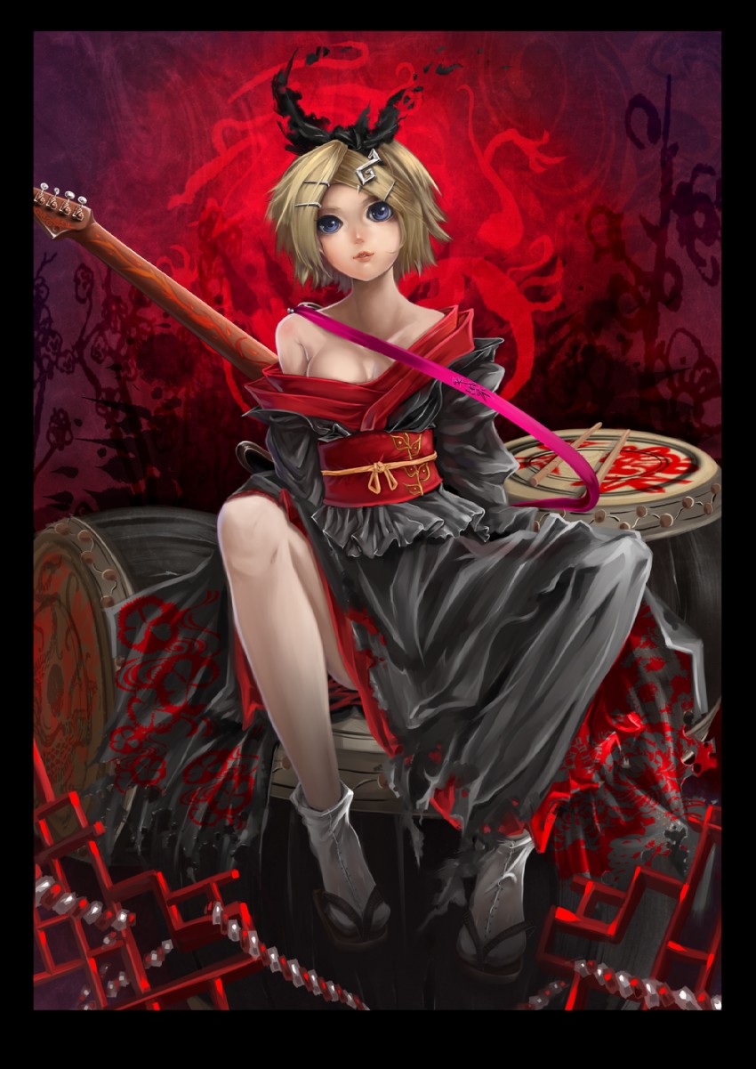 kagamine rin (vocaloid and 1 more) drawn by sukya