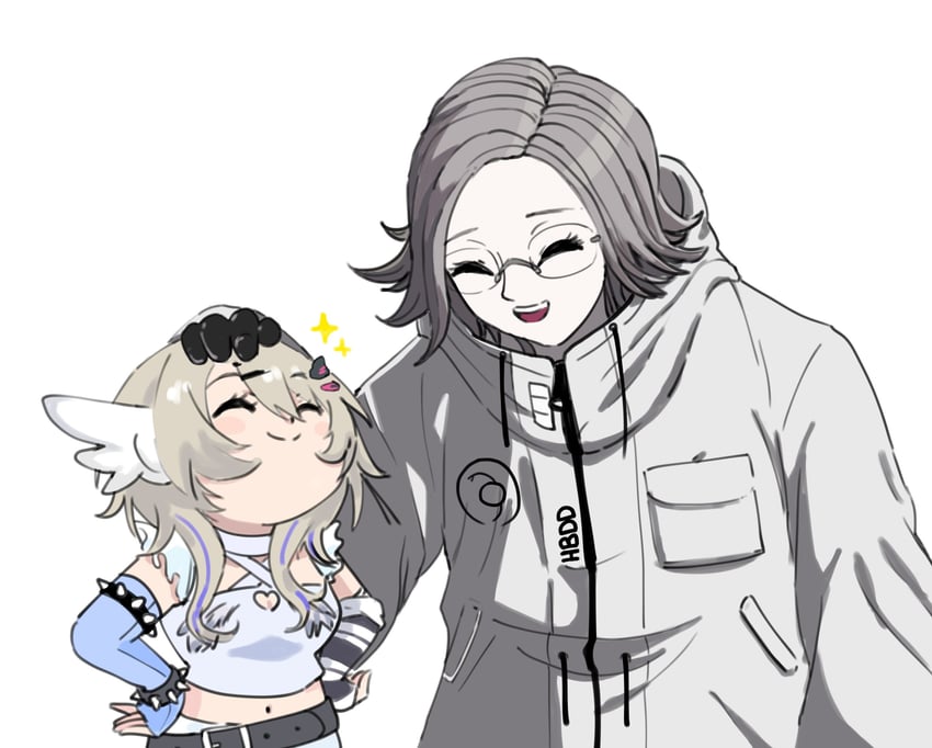 aotsuki eito and rinkou ashelia (phase connect and 1 more) drawn by steeeph