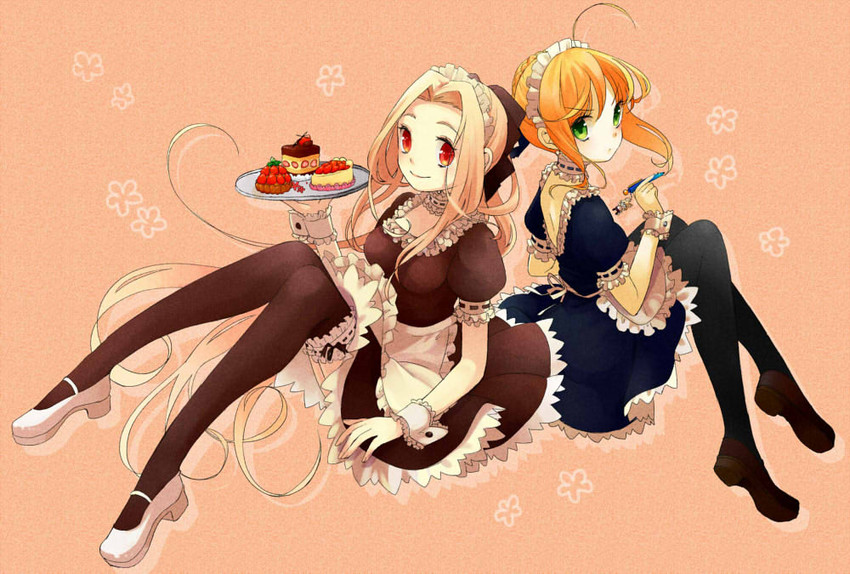 artoria pendragon, saber, and irisviel von einzbern (fate and 1 more) drawn by yasuu!