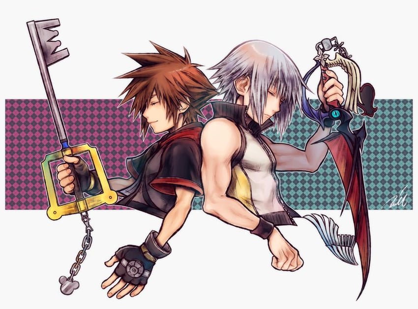sora and riku (kingdom hearts and 1 more) drawn by mim_(mimya0600)