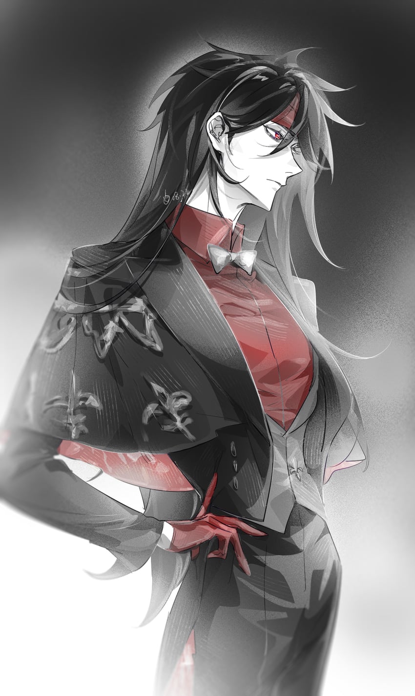 vincent valentine (final fantasy and 1 more) drawn by lily_(shio1006)