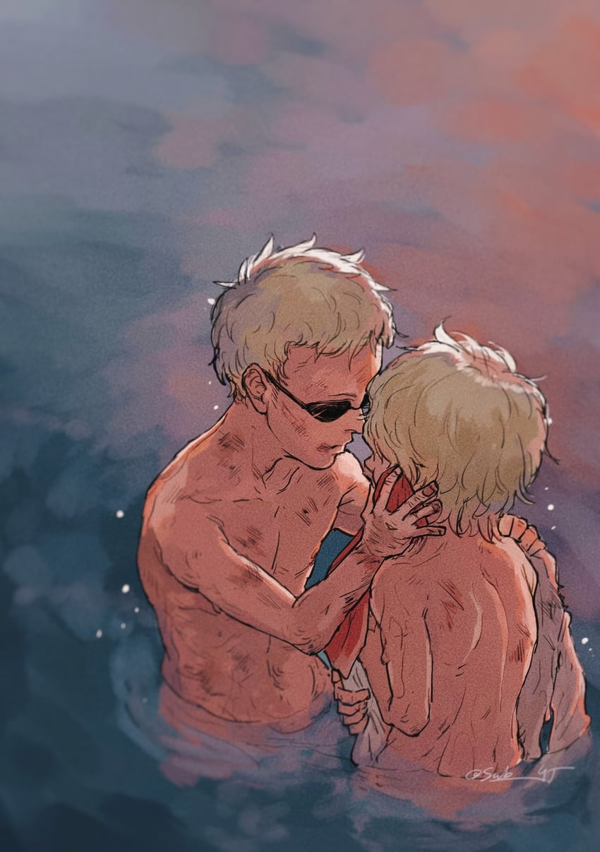 donquixote doflamingo and donquixote rocinante (one piece) drawn by sub_45