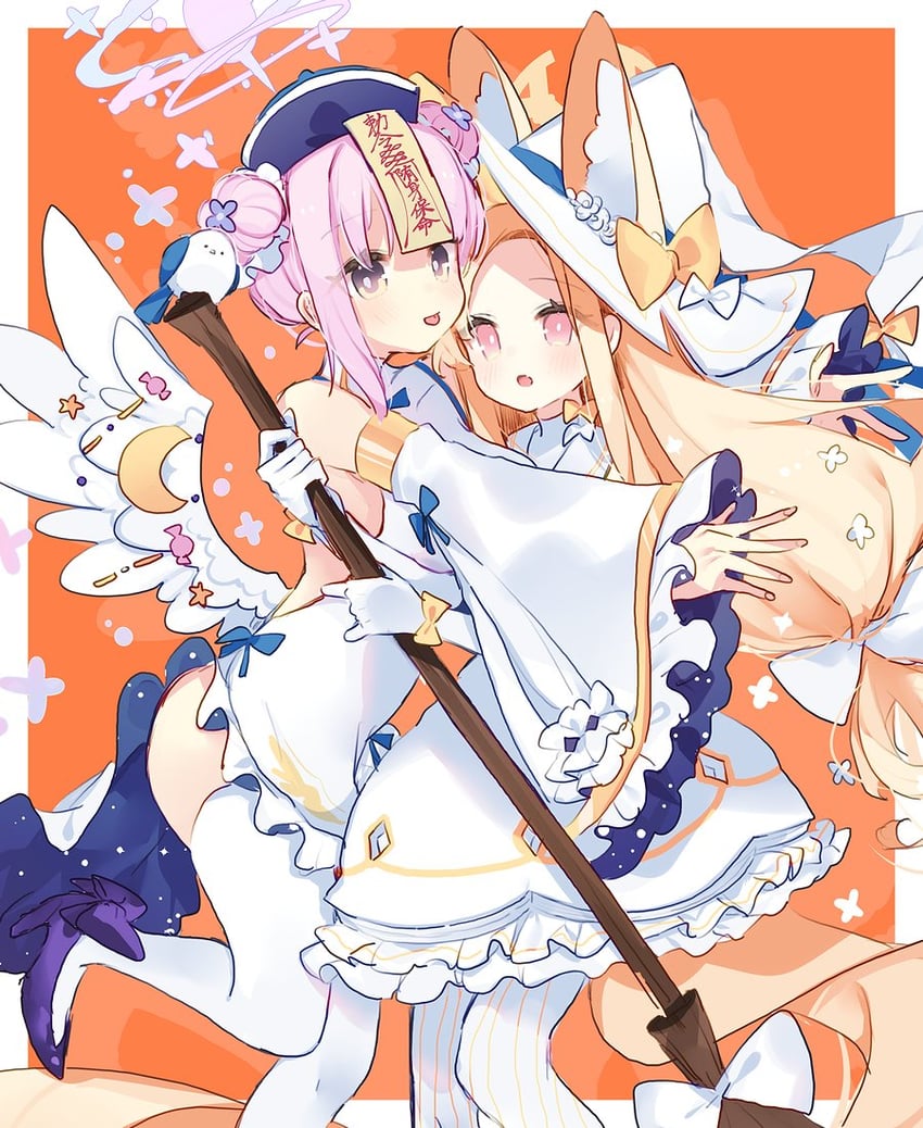 mika and seia (blue archive) drawn by yun_(dust-i1)
