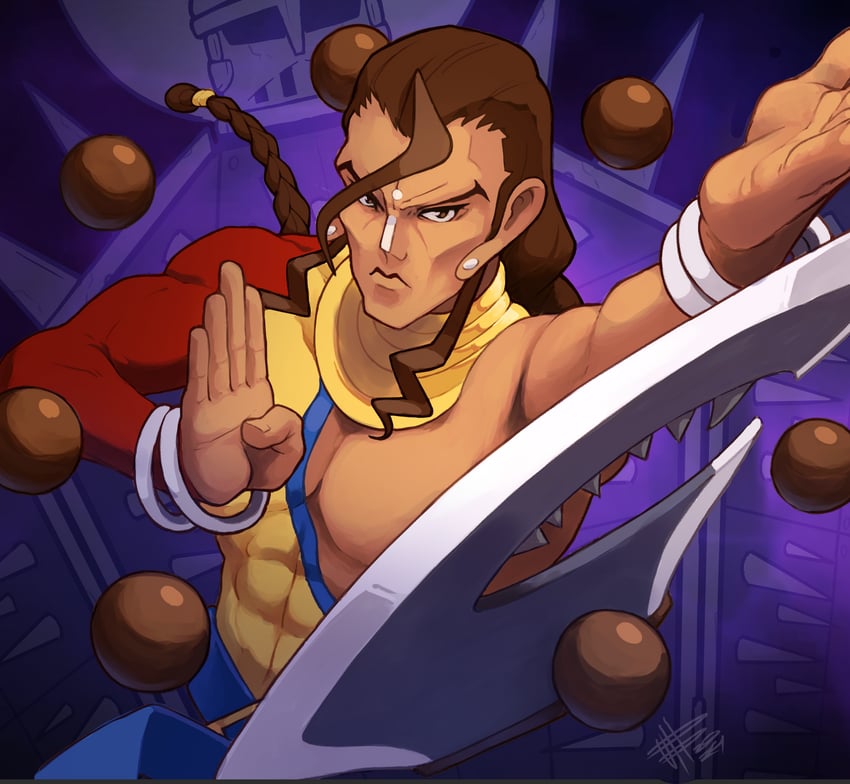 donovan baine (darkstalkers) drawn by mateus_upd