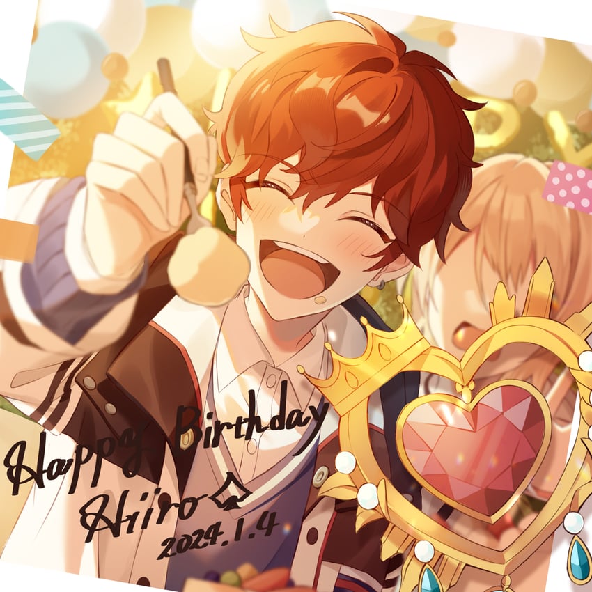 amagi hiiro and shiratori aira (ensemble stars!) drawn by tooka_4120