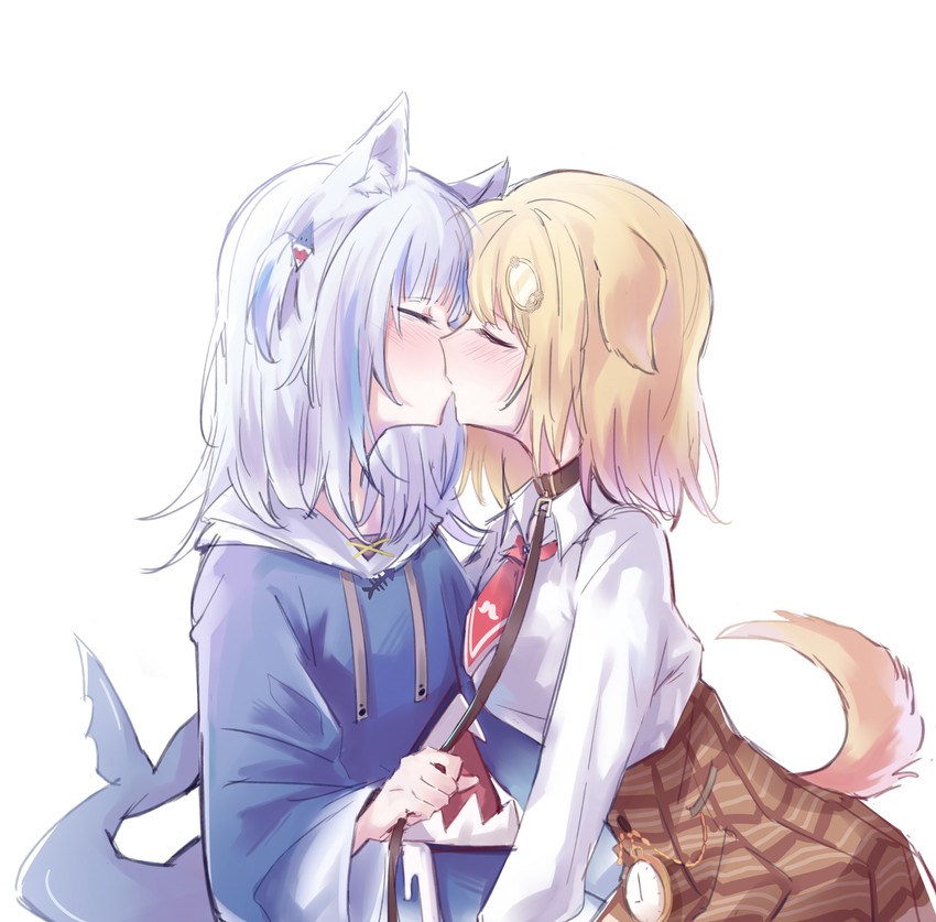 gawr gura and watson amelia (hololive and 1 more) drawn by haskyyyyy1