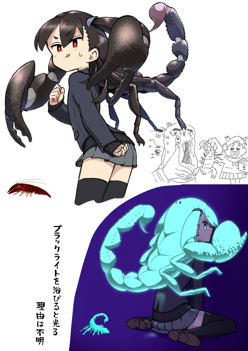 popuko, pipimi, and scorpion tsuchida (original and 2 more) drawn by evolvingmonkey